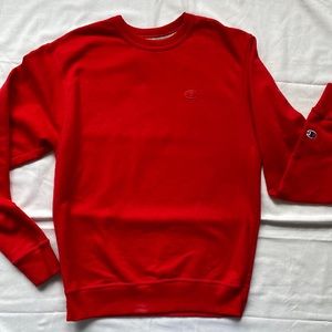Red champion sweatshirt sizeS